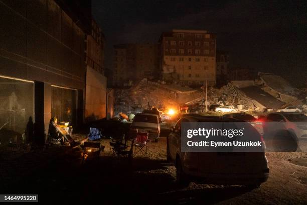 buildings destroyed after the earthquake of hatay - kahramanmaraş city stock pictures, royalty-free photos & images