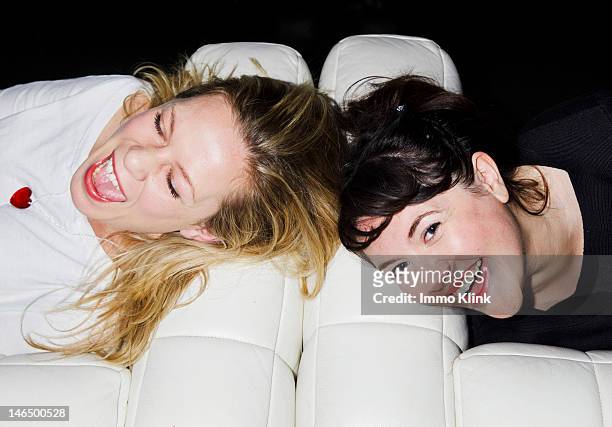 Comedians Anna Crilly and Katy Wix are photographed for the Independent on January 5, 2012 in London, England.