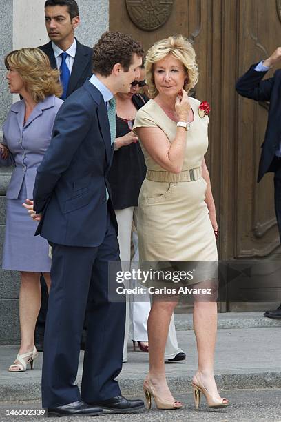 Madrid Regional President Esperanza Aguirre attends the bicentennial of the creation of the Supreme Court on June 18, 2012 in Madrid, Spain.