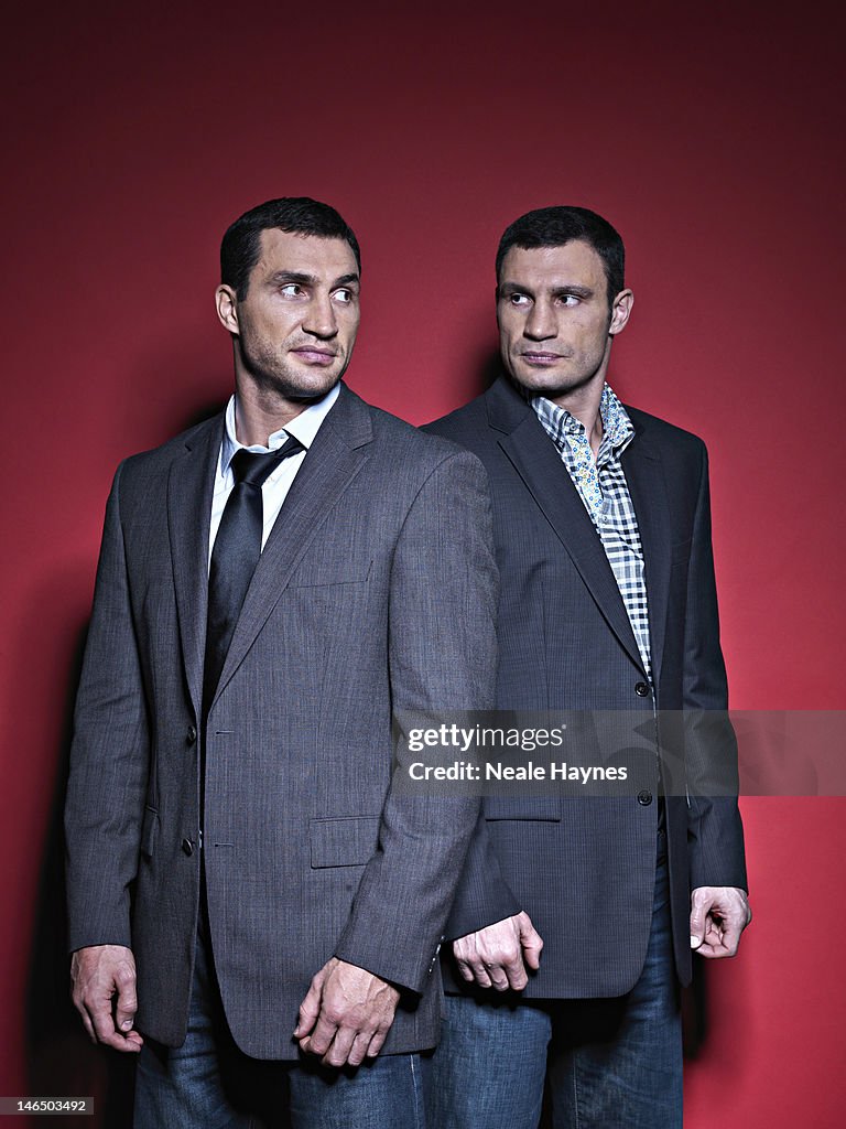 Vitali and Wladimir Klitschko, Live Night & Day UK, May 20, 2012