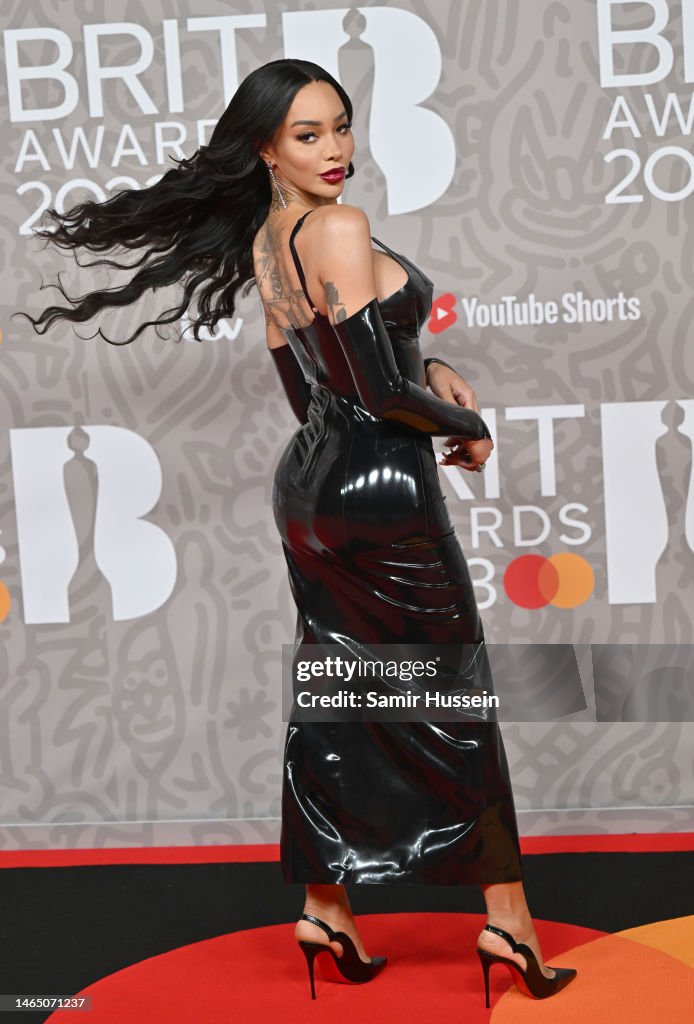 Munroe Bergdorf attends The BRIT Awards 2023 at The O2 Arena on... News