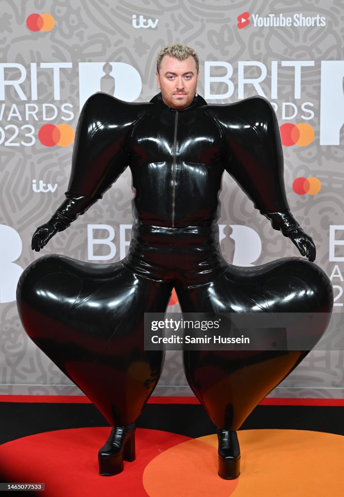 Nature Brit Sam Smith attends The BRIT Awards 2023 at The O2 Arena on February ...