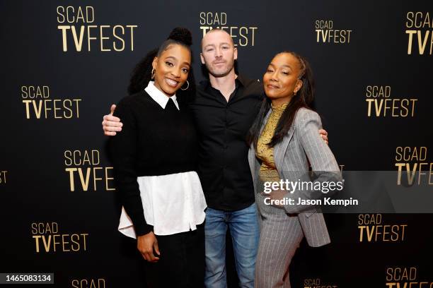 Iantha Richardson, Jake McLaughlin, and Sonja Sohn attend "Will Trent” during SCAD TVFEST 2023 on February 11, 2023 in Atlanta, Georgia.