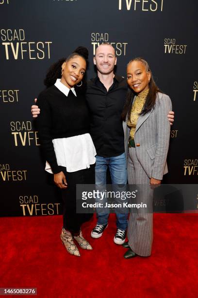 Iantha Richardson, Jake McLaughlin, and Sonja Sohn attend attends "Will Trent” during SCAD TVFEST 2023 on February 11, 2023 in Atlanta, Georgia.