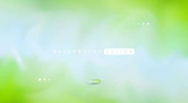 green blurred gradient nature abstract background - spring background stock illustrations