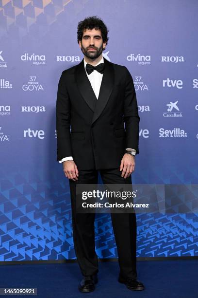 Tamar Novas attends the red carpet at the Goya Awards 2023 at FIBES Conference and Exhibition Centre on February 11, 2023 in Seville, Spain.