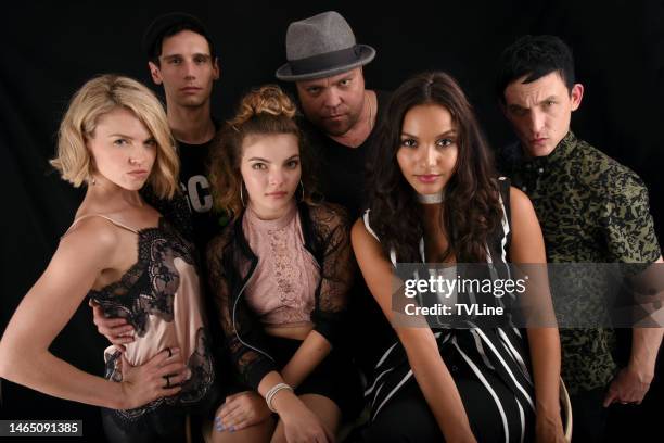 Erin Richards, Cory Michael Smith, Camren Bicondova, Drew Powell, Jessica Lucas and Robin Lord Taylor from the cast of 'Gotham'
