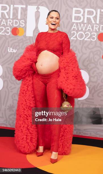 Jessie J attends The BRIT Awards 2023 at The O2 Arena on February 11, 2023 in London, England.