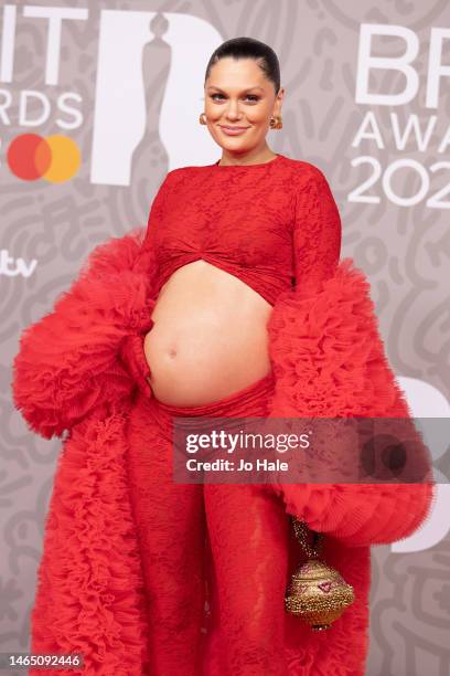 Jessie J attends The BRIT Awards 2023 at The O2 Arena on February 11, 2023 in London, England.