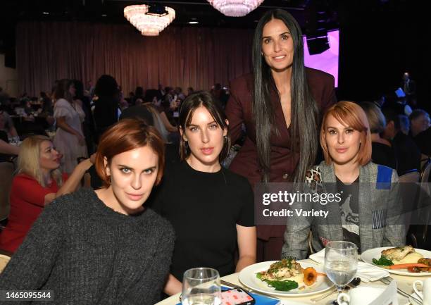 Tallulah Belle Willis, Scout Larue Willis, Demi Moore and Rumer Willis