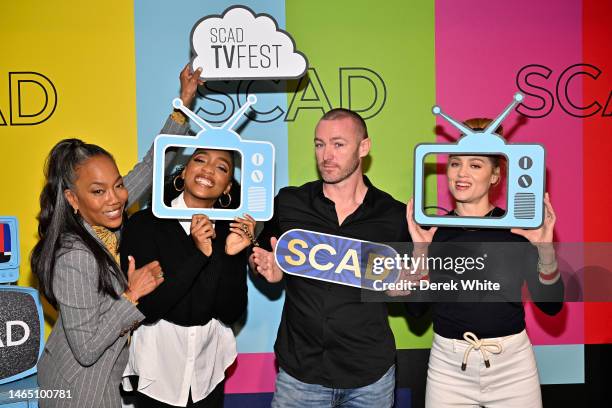 Sonja Sohn, Iantha Richardson, Jake McLaughlin and Erika Christensen attend "Will Trent” during SCAD TVFEST 2023 on February 11, 2023 in Atlanta,...