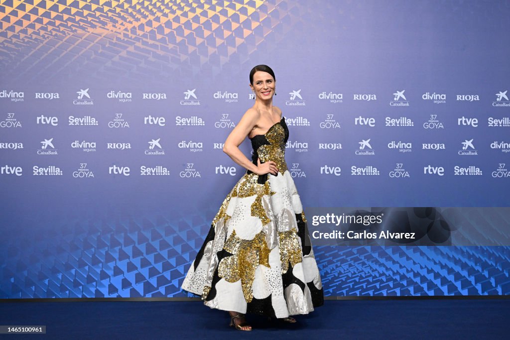 Aitana Sanchez-Gijon attends the red carpet at the Goya Awards 2023
