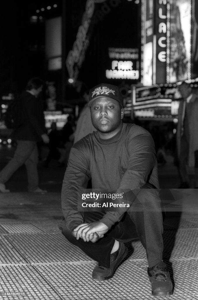 Mc Rapper Potrait Rapper MC Ren of N.W.A. appears in a portrait taken in Times Square ...