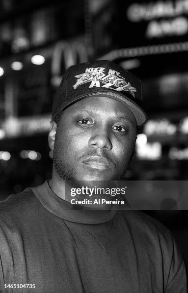 Rapper MC Ren of N.W.A. appears in a portrait taken in Times Square ...