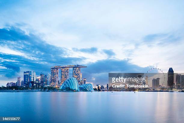 singapore's garden by bay - singapore stock pictures, royalty-free photos & images