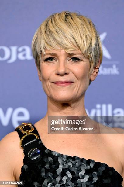 Marina Fois attends the red carpet at the Goya Awards 2023 at FIBES Conference and Exhibition Centre on February 11, 2023 in Seville, Spain.