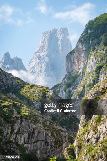naranjo de bulnes in picos de europa, asturias, spain - picos de europe stock pictures, royalty-free photos & images