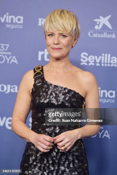 Marina Fois attends the red carpet at the Goya Awards 2023 at FIBES Conference and Exhibition Centre on February 11, 2023 in Seville, Spain.
