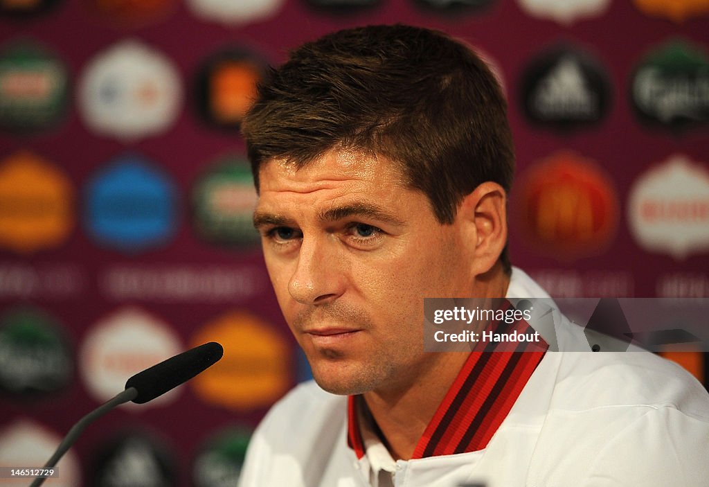 England Training and Press Conference - Group D: UEFA EURO 2012