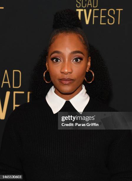 Iantha Richardson attends the "Will Trent” press junket during the 2023 SCAD TVfest at Four Seasons Atlanta on February 11, 2023 in Atlanta, Georgia.