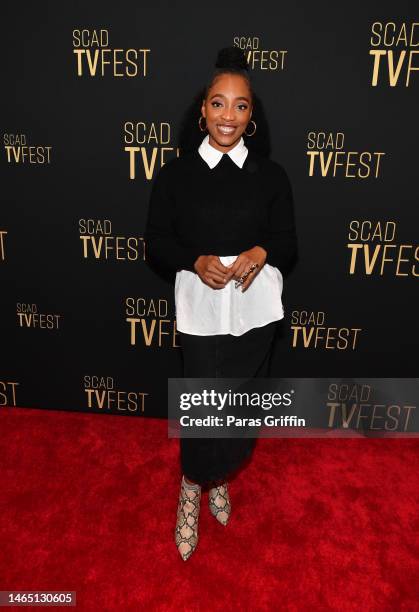 Iantha Richardson attends the "Will Trent” press junket during the 2023 SCAD TVfest at Four Seasons Atlanta on February 11, 2023 in Atlanta, Georgia.