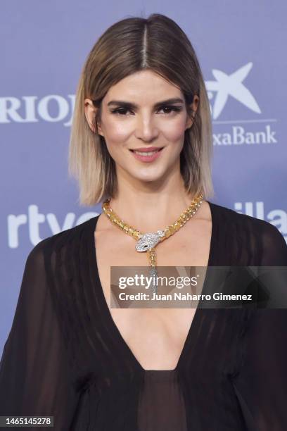 Clara Lago attends the red carpet at the Goya Awards 2023 at FIBES Conference and Exhibition Centre on February 11, 2023 in Seville, Spain.