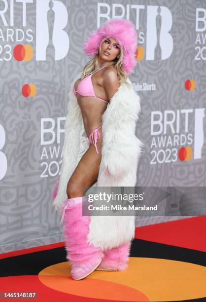 Tallia Storm attends The BRIT Awards 2023 at The O2 Arena on February 11, 2023 in London, England.