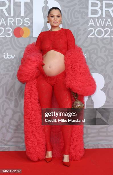 Jessie J attends The BRIT Awards 2023 at The O2 Arena on February 11, 2023 in London, England.