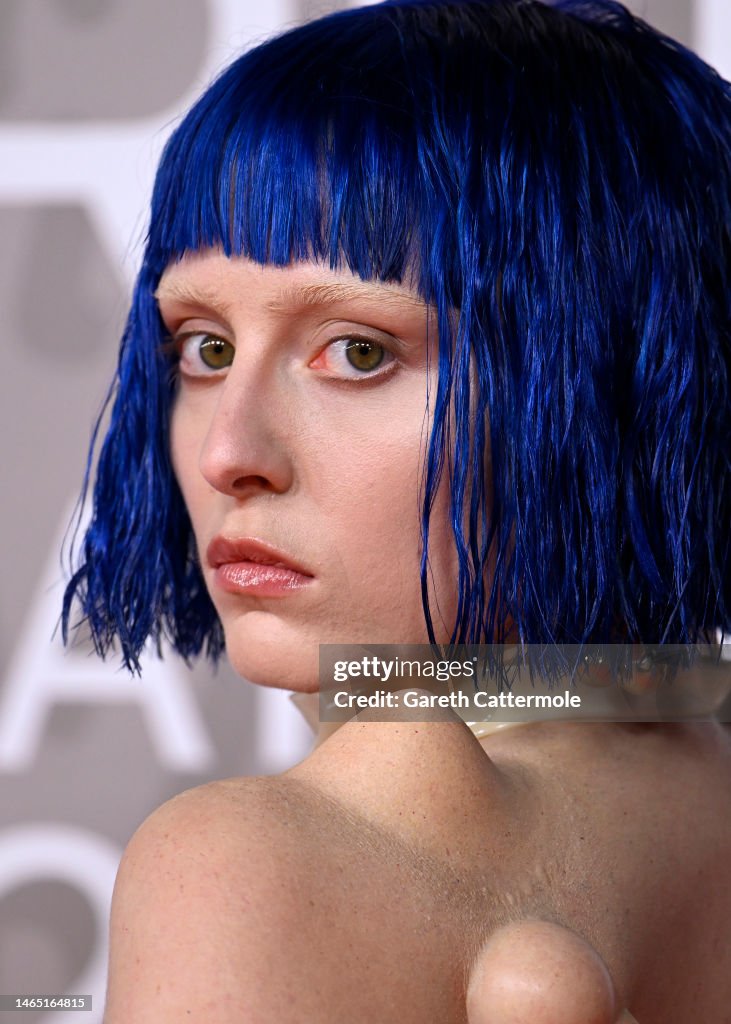 Ashnikko attends The BRIT Awards 2023 at The O2 Arena on February 11
