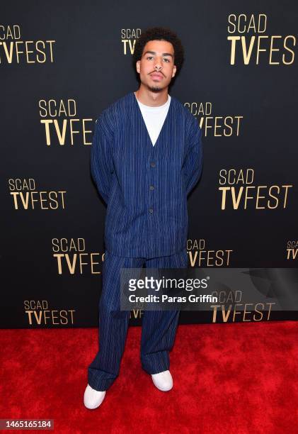 Marcus Scribner attends the “grown-ish” press junket during the 2023 SCAD TVfest at Four Seasons Atlanta on February 11, 2023 in Atlanta, Georgia.