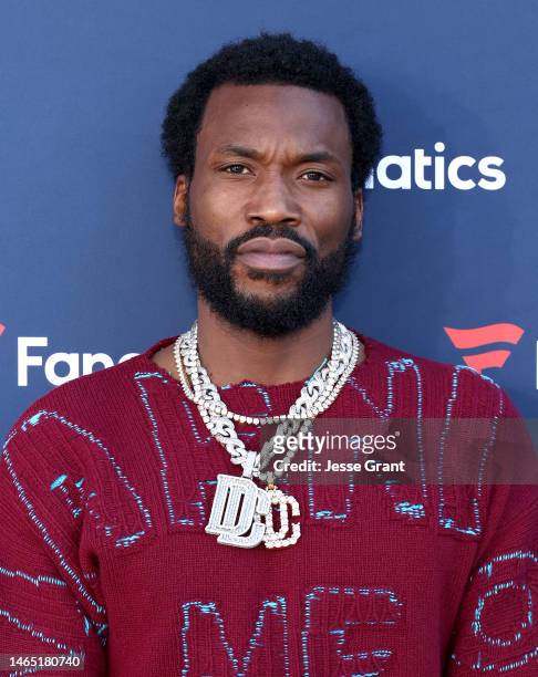 Meek Mill attends the 2023 Fanatics Super Bowl Party at Biltmore Hotel on February 11, 2023 in Phoenix, Arizona.