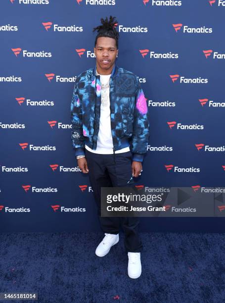 Lil Baby attends the 2023 Fanatics Super Bowl Party at Biltmore Hotel on February 11, 2023 in Phoenix, Arizona.