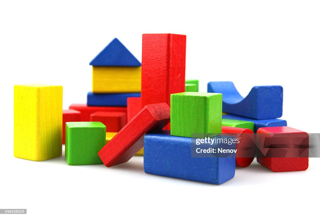 Wooden building blocks