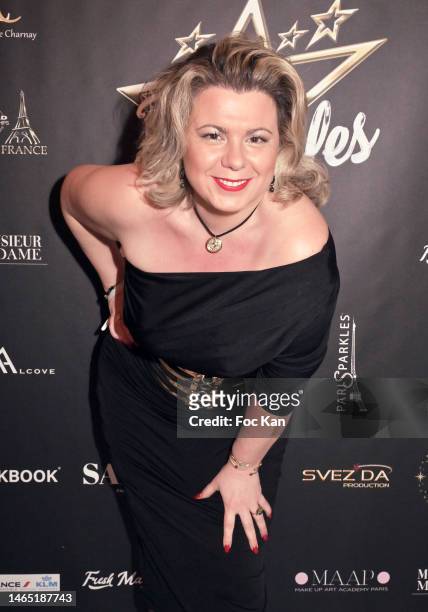 Cindy Lopes attends the Bal des Etoiles at hotel Alfred Sommier on February 11, 2023 in Paris, France.