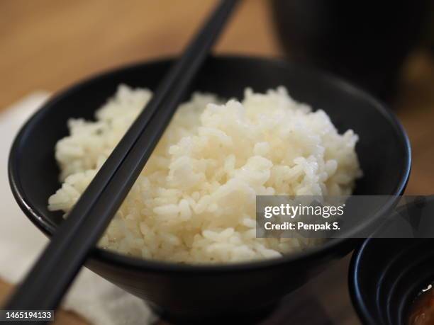 Hi Resolution Cooked Rice 363 A Bowl Of Cooked White Rice With Chopsticks Stock Photos, High-Res ...