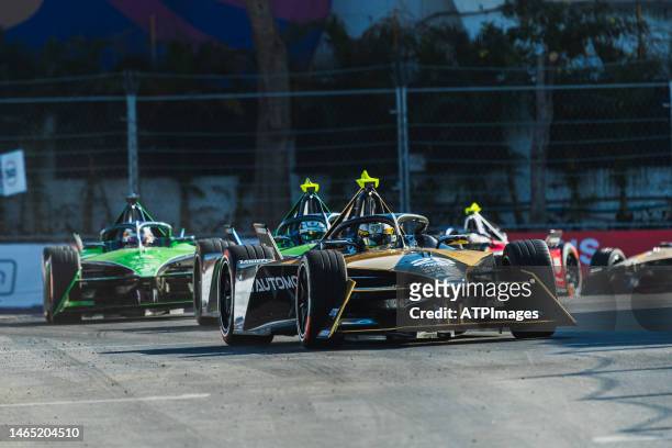 Jean-Eric-Vergne of France DS Penske driver ride during the Hyderabad E-Prix on February 11, 2023 in Hyderabad, India.