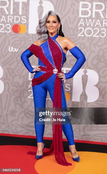 Michelle Visag attends The BRIT Awards 2023 at The O2 Arena on February 11, 2023 in London, England.