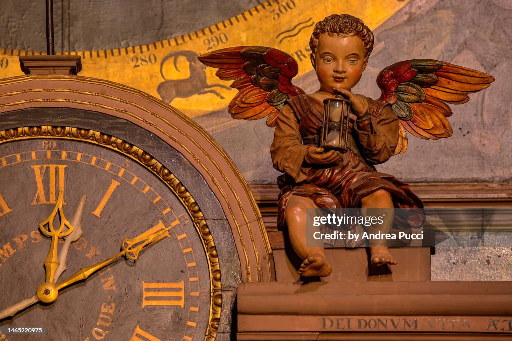 Details of the Astronomical Clock, Strasbourg Cathedral, Strasbourg, Alsace, France