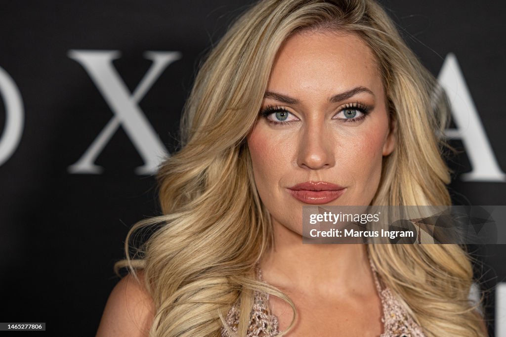 Paige Spiranac attends the TAO x Maxim Big Game Party at Southwest