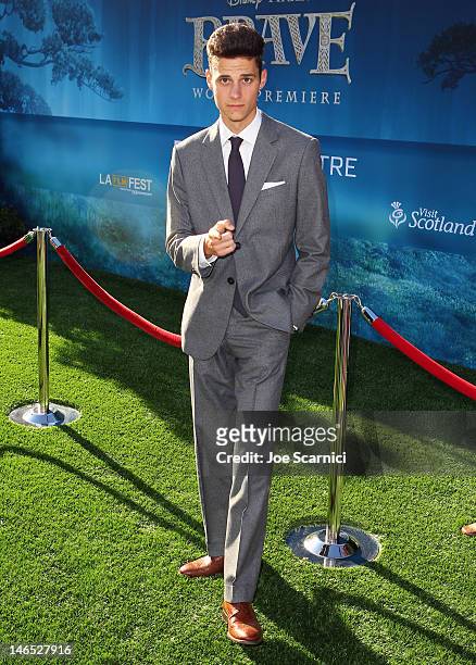 Actor Ken Baumann arrives at the premiere of "Brave" during the 2012 Los Angeles Film Festival at Dolby Theatre on June 18, 2012 in Hollywood,...