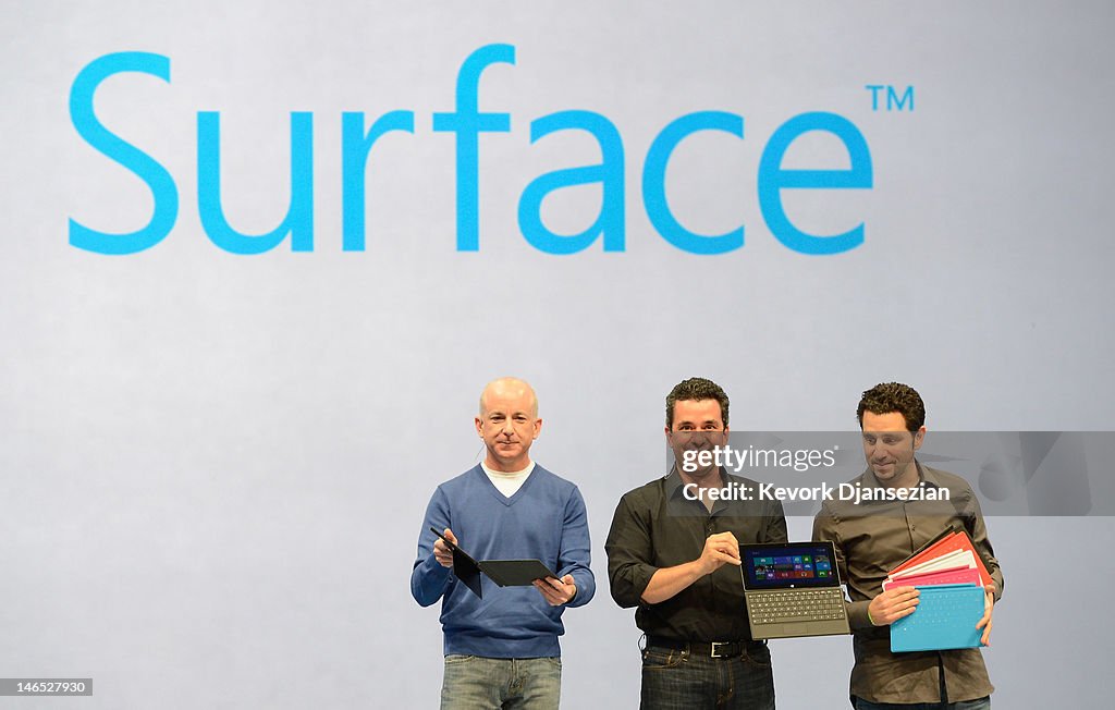 Microsoft Announces Surface Tablet In Los Angeles