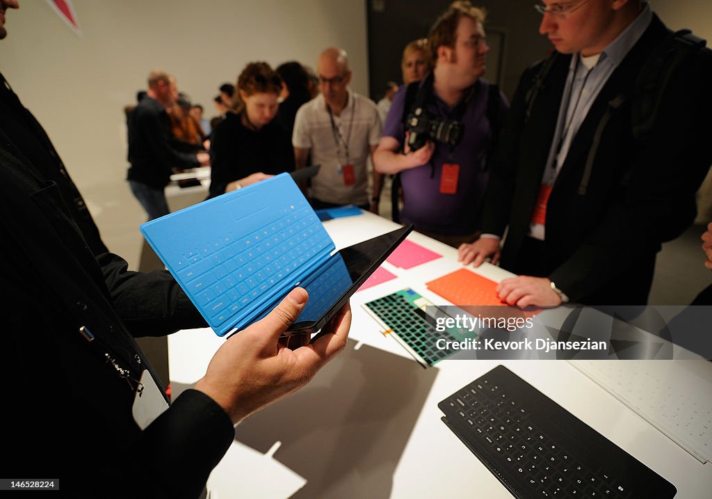 Microsoft Announces Surface Tablet In Los Angeles