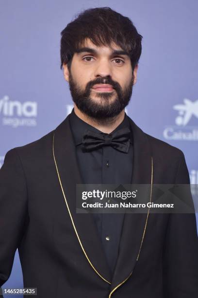 Eneko Sagardoy attends the red carpet at the Goya Awards 2023 at FIBES Conference and Exhibition Centre on February 11, 2023 in Seville, Spain.