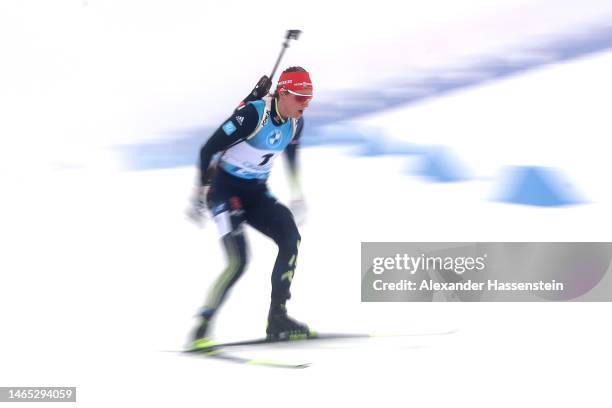 Denise Herrmann-Wick of Germany competes during the Women 10 km Pursuit at the IBU World Championships Biathlon at Lotto Arena Oberhof on February...