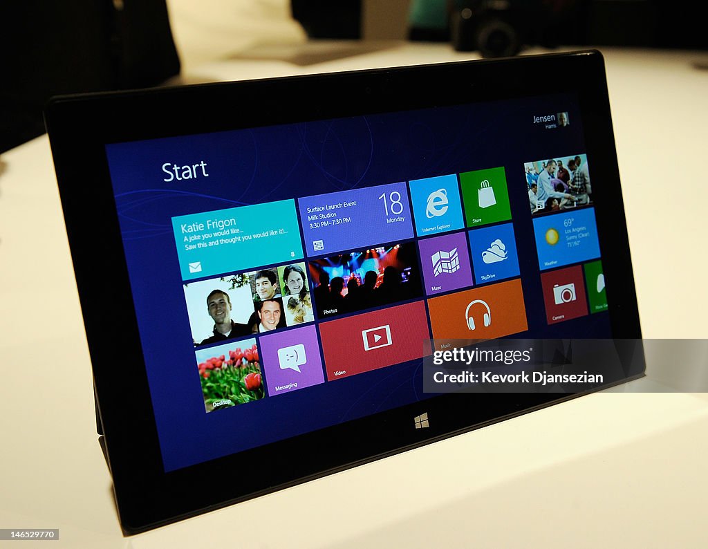 Microsoft Announces Surface Tablet In Los Angeles