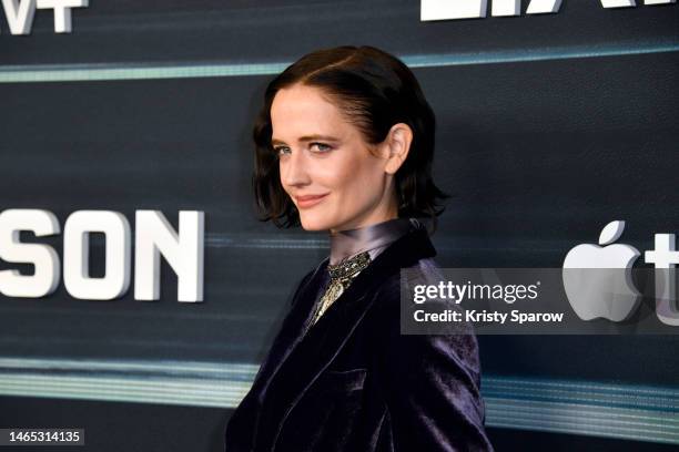 Eva Green attends the Liaison Premiere at Cinema Publicis on February 12, 2023 in Paris, France. Liaison is available to stream from February 24,...