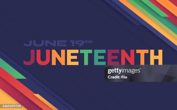 juneteenth black history abstract hintergrund - styles stock-grafiken, -clipart, -cartoons und -symbole