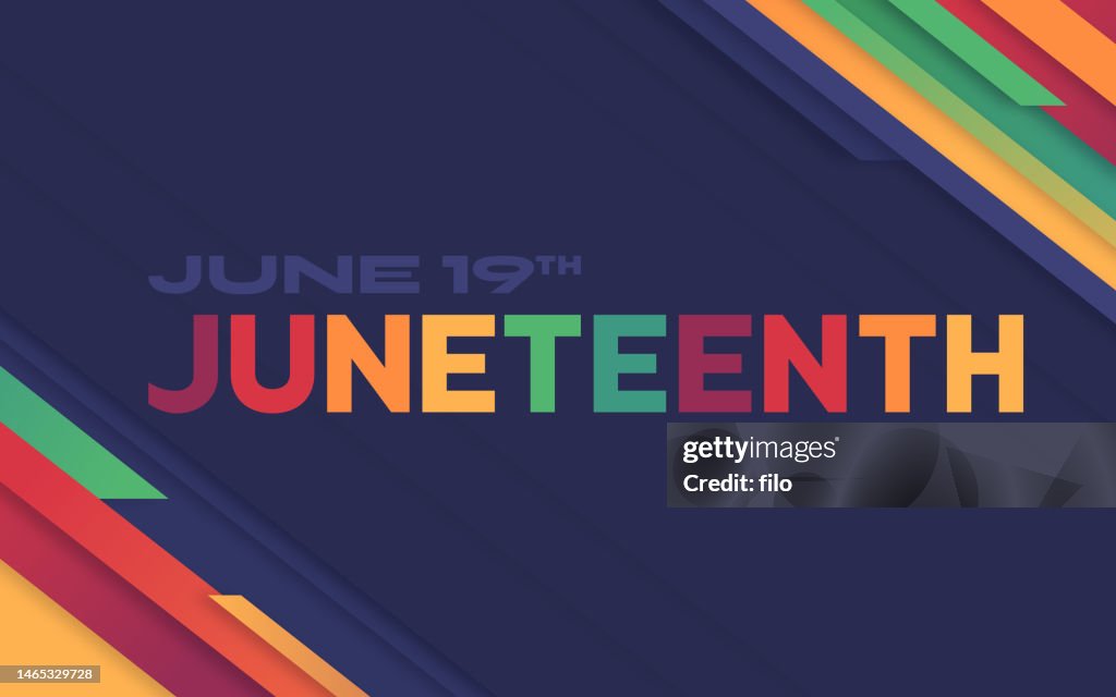 Juneteenth Black History Abstract Background