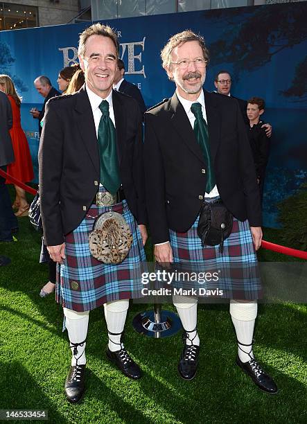 Pixar general manager Jim Morris and president of Walt Disney Animation Studios and Pixar Animation Studios Edwin Catmull arrive at the premiere of...