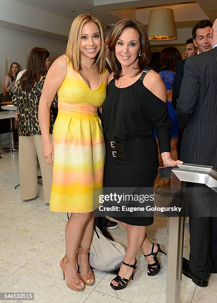 Dari Alexander and Rosanna Scotto attend Hamptons Magazine Celebrates With The Scotto family at Fresco by Scotto On the Go on June 18, 2012 in New...